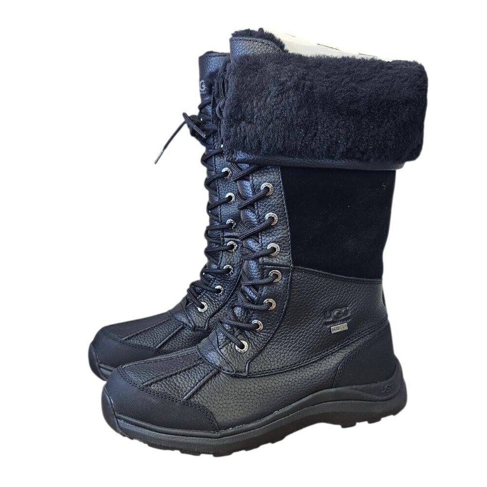 UGG Adirondack lll Tall Boots, Black, Waterproof, Winter, Outdoor, Size 7.5